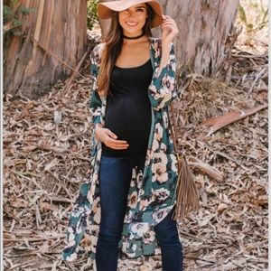 PinkBlush Floral kimono- small